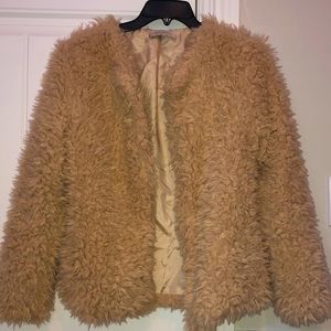 Tan teddy jacket